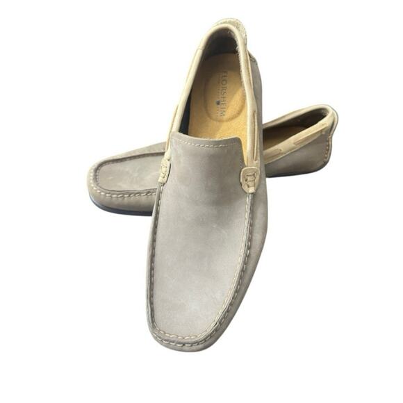 NEW FLORSHEM COMFORT TECHNOLOGY CABRILLO MUSHROOM GREY BEIGE COLOR DRIVERS SHOES - Picture 1 of 13